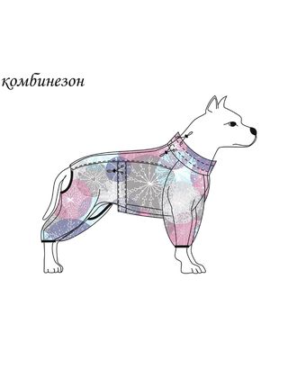 Выкройка: комбинезон Р-02-1003 (для больших собак) арт. ВКК-2562-1-ВП0348 Выкройка: комбинезон Р-02-1003 (для больших собак) арт. ВКК-2562-1-ВП0348