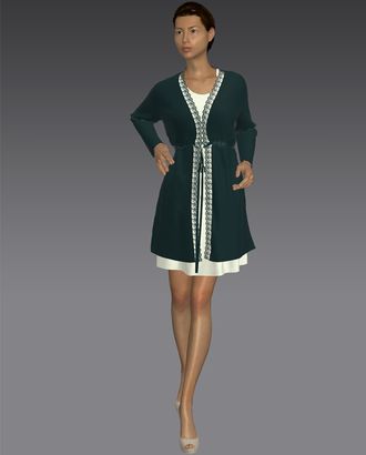 Выкройка: длинный кардиган арт. ВКК-2304-1-ВП0094 Выкройка: длинный кардиган арт. ВКК-2304-1-ВП0094