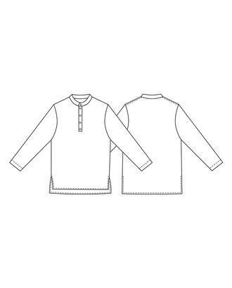 Выкройка: мужская рубашка КАМИС арт. ВКК-2222-5-ВП0079 Выкройка: мужская рубашка КАМИС арт. ВКК-2222-5-ВП0079