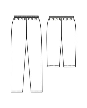 Выкройка: пижама (брюки/бриджы) арт. ВКК-2617-1-ВП0379 Выкройка: пижама (брюки/бриджы) арт. ВКК-2617-1-ВП0379