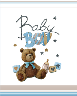 BABY BOY (купон 112х150) арт. ПРКГ-49-1-1350.011 BABY BOY (купон 112х150) арт. ПРКГ-49-1-1350.011
