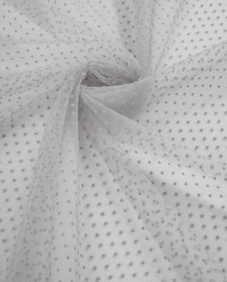 Купить Ткани для коктейльных платьев цвет серый Сетка стрейч горох "Флок" арт. ФТН-34-9-21662.009 оптом в Бресте