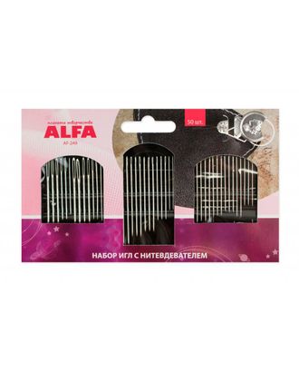 Набор игл ALFA швейный с нитевдевателем арт. ИР-142-1-37594 Набор игл ALFA швейный с нитевдевателем арт. ИР-142-1-37594