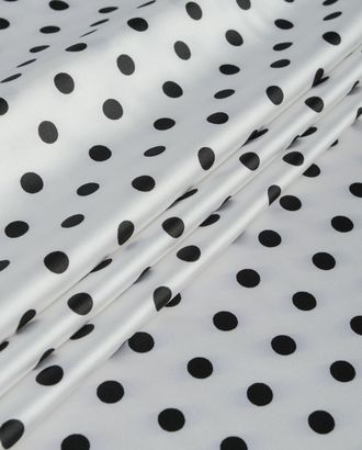 Атлас стрейч "Горох" 1см арт. АП-69-9-11910.002 Атлас стрейч "Горох" 1см арт. АП-69-9-11910.002