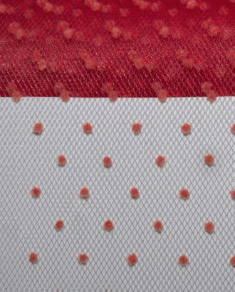 Купить Ткань для поделок цвет красный Фатин сетка Горох арт. ФТН-5-12-3186.005 оптом в Гомеле