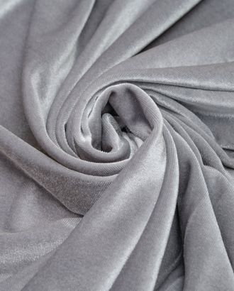 Купить Ткани для коктейльных платьев цвет серый Бархат стрейч однотонный арт. Б-5-20-20091.013 оптом в Бресте
