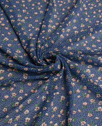 Купить Одежные ткани из полиэстера плотностью 142 г/м2 Шифон Принт "Цветы в крапинку" арт. КШП-24-1-20849.041 оптом в Гомеле