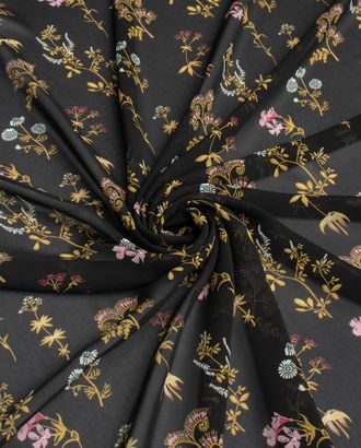 Купить Одежные ткани из полиэстера плотностью 142 г/м2 Шифон Принт "Полевые цветы" арт. КШП-36-5-20849.074 оптом в Гомеле