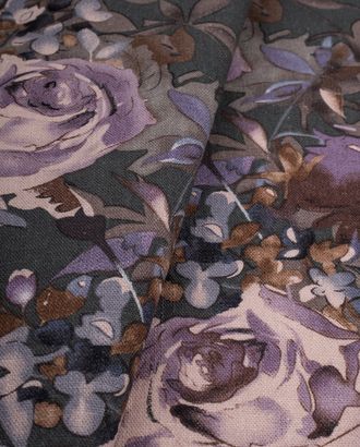 Купить Одежные ткани плотностью 260 г/м2 узор цветы Лен принт "Меркури" арт. ЛН-80-1-20208.026 оптом в Гомеле