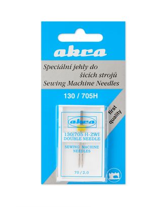 Игла Akra №70/2,0 (двойная) арт. ИБА-5-1-33955 Игла Akra №70/2,0 (двойная) арт. ИБА-5-1-33955