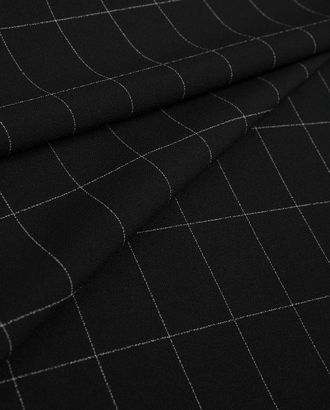 Купить Ткани костюмные light черного цвета из Китая Креп "Булгари" клетка арт. КРП-99-1-20672.001 оптом в Гомеле