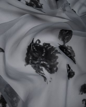 Купить Ткани для коктейльных платьев цвет серый Органза  флок арт. ОР-12-2-20575.002 оптом в Бресте