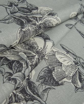 Купить Одежные ткани плотностью 260 г/м2 узор цветы Лен принт "Меркури" арт. ЛН-59-1-20208.019 оптом в Гомеле