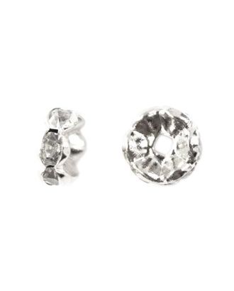 Рондель со стразами, 8mm (серебро) арт. АРС-1806-1-АРС0001040396 Рондель со стразами, 8mm (серебро) арт. АРС-1806-1-АРС0001040396
