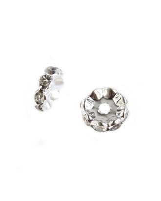 Рондель со стразами, 10mm (никель) арт. АРС-1807-1-АРС0001040399 Рондель со стразами, 10mm (никель) арт. АРС-1807-1-АРС0001040399