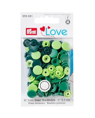 393001 Kнопки Color Snaps PrymLove, зеленый цв., 12мм, 30шт Prym арт. АРС-2868-1-АРС0001058390 393001 Kнопки Color Snaps PrymLove, зеленый цв., 12мм, 30шт Prym арт. АРС-2868-1-АРС0001058390