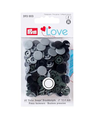 393003 Kнопки Color Snaps PrymLove, серый/черный цв., 12мм, 30шт Prym арт. АРС-2870-1-АРС0001058392 393003 Kнопки Color Snaps PrymLove, серый/черный цв., 12мм, 30шт Prym арт. АРС-2870-1-АРС0001058392