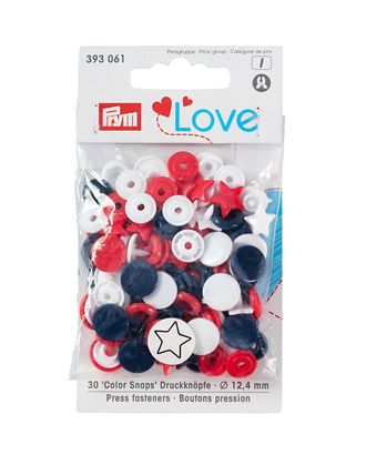 393061 Kнопки 'Звезда' Color Snaps Prym Love, красный/белый/синий, 12мм, 30шт Prym арт. АРС-5222-1-АРС0001102601 393061 Kнопки 'Звезда' Color Snaps Prym Love, красный/белый/синий, 12мм, 30шт Prym арт. АРС-5222-1-АРС0001102601