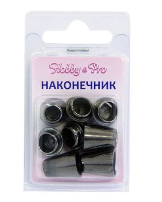 0305-3256 Наконечник 'Колокол' d=5/9,5мм, 20*12мм, 4шт, пластик под металл Hobby&Pro (черный никель) арт. АРС-24057-1-АРС0001116972 0305-3256 Наконечник 'Колокол' d=5/9,5мм, 20*12мм, 4шт, пластик под металл Hobby&Pro (черный никель) арт. АРС-24057-1-АРС0001116972