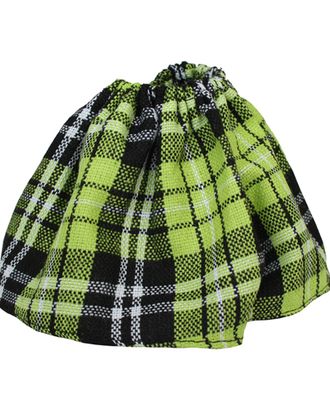 Юбка для куклы клетчатая 20 см (черно/зеленая) арт. АРС-6495-1-АРС0001119060 Юбка для куклы клетчатая 20 см (черно/зеленая) арт. АРС-6495-1-АРС0001119060