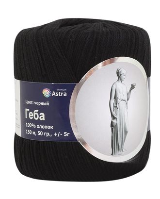 Пряжа Astra Premium 'Геба' 50гр.150м (100% хлопок) (01 черный (1)) арт. АРС-6609-1-АРС0001121663 Пряжа Astra Premium 'Геба' 50гр.150м (100% хлопок) (01 черный (1)) арт. АРС-6609-1-АРС0001121663