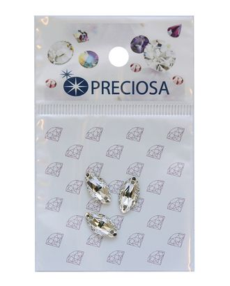 438-64-301 Стразы пришивные Наветта, 2 отверстия Crystal 12x6мм. 3 шт. Preciosa арт. АРС-23874-1-АРС0001132855 438-64-301 Стразы пришивные Наветта, 2 отверстия Crystal 12x6мм. 3 шт. Preciosa арт. АРС-23874-1-АРС0001132855