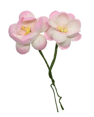 Купить Бутоньерки для флористики Цветы сакуры, набор 4 шт, диам 3,5 см (SCB291202 нежно-розовые) арт. АРС-39967-1-АРС0001154233 оптом в Новочеркасске