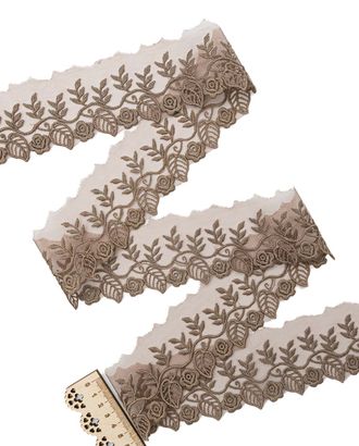 3AR076 Кружево на сетке ш.6см (коричневый) арт. АРС-10870-1-АРС0001186868 3AR076 Кружево на сетке ш.6см (коричневый) арт. АРС-10870-1-АРС0001186868