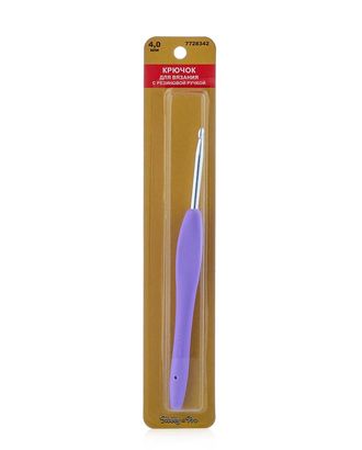 24R40X Крючок для вязания с резиновой ручкой, 4,0мм Hobby&Pro арт. АРС-29084-1-АРС0001196750 24R40X Крючок для вязания с резиновой ручкой, 4,0мм Hobby&Pro арт. АРС-29084-1-АРС0001196750