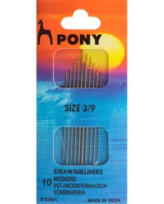 Иглы для наметки PONY 02861 №3-9 арт. АРС-12386-1-АРС0001197163 Иглы для наметки PONY 02861 №3-9 арт. АРС-12386-1-АРС0001197163