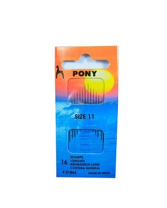 01864 Иглы швейные с острым кончиком № 11, 16 шт PONY арт. АРС-12479-1-АРС0001200058 01864 Иглы швейные с острым кончиком № 11, 16 шт PONY арт. АРС-12479-1-АРС0001200058