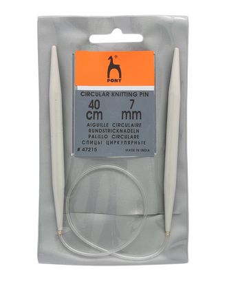 47215 Спицы вязальные круговые 7,00мм*40см, алюм. PONY арт. АРС-12556-1-АРС0001200417 47215 Спицы вязальные круговые 7,00мм*40см, алюм. PONY арт. АРС-12556-1-АРС0001200417