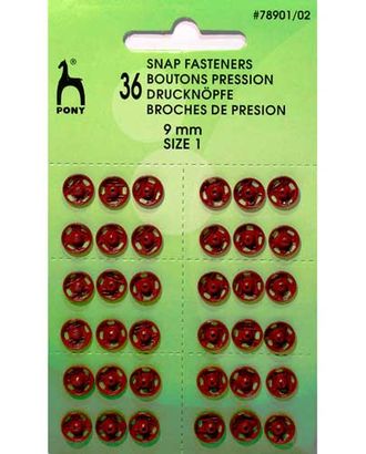 78901/02 Кнопки одежные 9 мм, латунь, красные, 36 шт PONY арт. АРС-12855-1-АРС0001201666 78901/02 Кнопки одежные 9 мм, латунь, красные, 36 шт PONY арт. АРС-12855-1-АРС0001201666