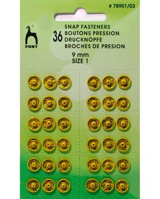 78901/03 Кнопки одежные 9 мм, латунь, желтые, 36 шт PONY арт. АРС-12856-1-АРС0001201667 78901/03 Кнопки одежные 9 мм, латунь, желтые, 36 шт PONY арт. АРС-12856-1-АРС0001201667