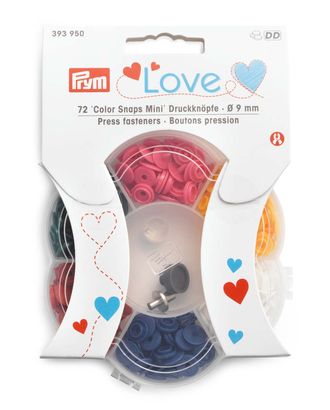 393950 Набор кнопок Color Snaps Mini 6цв.72шт. с установочным инструментом, Prym арт. АРС-13058-1-АРС0001205427 393950 Набор кнопок Color Snaps Mini 6цв.72шт. с установочным инструментом, Prym арт. АРС-13058-1-АРС0001205427