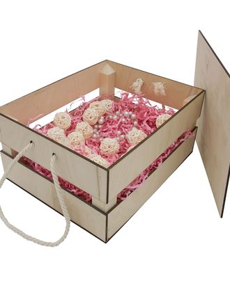 НА-019 Набор для оформления подарка 'Маффины', ящик 25*30 см, белый арт. АРС-29156-1-АРС0001217164 НА-019 Набор для оформления подарка 'Маффины', ящик 25*30 см, белый арт. АРС-29156-1-АРС0001217164