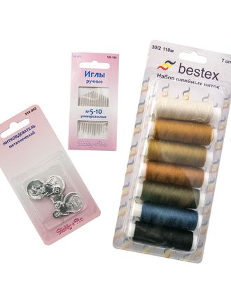 Набор 'Нитки повышенной прочности с иголками' Bestex арт. АРС-26266-1-АРС0001218226 Набор 'Нитки повышенной прочности с иголками' Bestex арт. АРС-26266-1-АРС0001218226