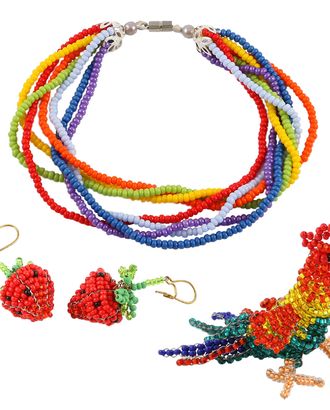 Набор для бисероплетения Hobby & Pro pearl Серьги, Браслет и Фигурка арт. АРС-28868-1-АРС0001221104 Набор для бисероплетения Hobby & Pro pearl Серьги, Браслет и Фигурка арт. АРС-28868-1-АРС0001221104