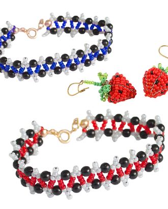 Набор для бисероплетения Hobby & Pro pearl Браслеты и Серьги арт. АРС-27257-1-АРС0001221113 Набор для бисероплетения Hobby & Pro pearl Браслеты и Серьги арт. АРС-27257-1-АРС0001221113