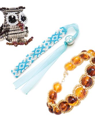 Набор для бисероплетения Hobby & Pro pearl Браслет, Фигурка и Закладка арт. АРС-27259-1-АРС0001221116 Набор для бисероплетения Hobby & Pro pearl Браслет, Фигурка и Закладка арт. АРС-27259-1-АРС0001221116
