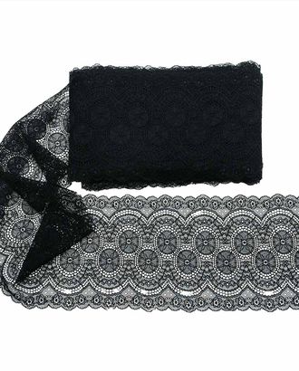 118 Эластичное кружево 19 см*10 м (черный) арт. АРС-23952-1-АРС0001221574 118 Эластичное кружево 19 см*10 м (черный) арт. АРС-23952-1-АРС0001221574