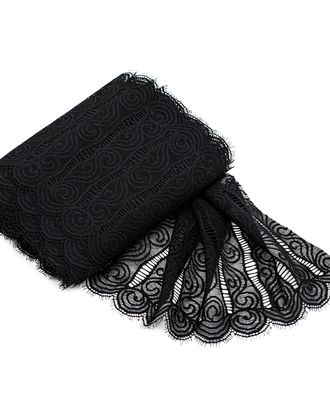 BL00087 Эластичное кружево 18,5 см*10 м (черный) арт. АРС-24244-1-АРС0001221591 BL00087 Эластичное кружево 18,5 см*10 м (черный) арт. АРС-24244-1-АРС0001221591
