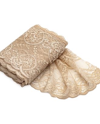 BN00574 Эластичное кружево 18 см*10 м (бежевый) арт. АРС-24251-1-АРС0001221620 BN00574 Эластичное кружево 18 см*10 м (бежевый) арт. АРС-24251-1-АРС0001221620