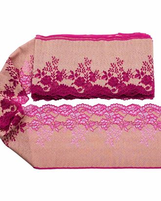 RE02155 Эластичное кружево 17 см*10 м (темно-розовый) арт. АРС-23960-1-АРС0001221657 RE02155 Эластичное кружево 17 см*10 м (темно-розовый) арт. АРС-23960-1-АРС0001221657