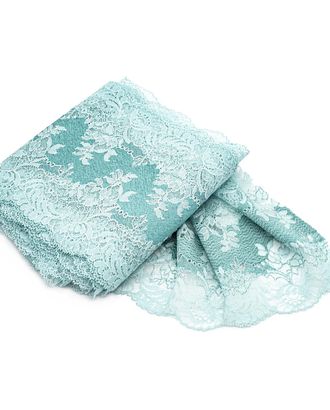 YG00323 Эластичное кружево 17 см*10 м (голубой/бирюзовый) арт. АРС-24262-1-АРС0001221661 YG00323 Эластичное кружево 17 см*10 м (голубой/бирюзовый) арт. АРС-24262-1-АРС0001221661