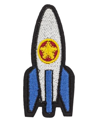 Термоаппликация 'Сине-серая ракета', 2.8*6.5см арт. АРС-26166-1-АРС0001223349 Термоаппликация 'Сине-серая ракета', 2.8*6.5см арт. АРС-26166-1-АРС0001223349