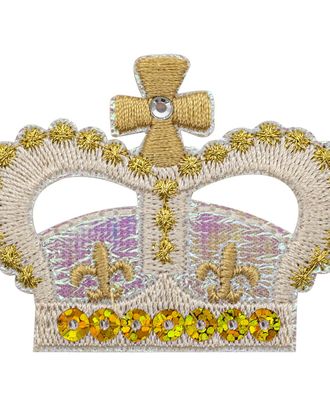 Термоаппликация 'Корона королевы', 5.8*4.5см арт. АРС-26188-1-АРС0001223381 Термоаппликация 'Корона королевы', 5.8*4.5см арт. АРС-26188-1-АРС0001223381