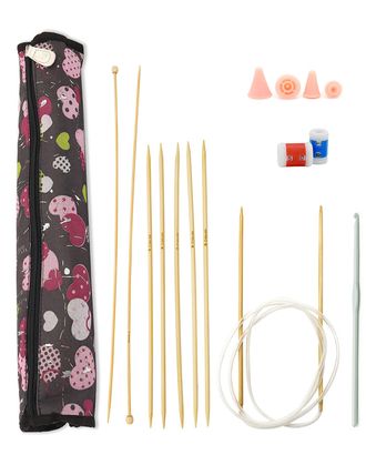Набор для вязания, 7 предметов, бамбук, Hobby&Pro арт. АРС-31583-1-АРС0001224372 Набор для вязания, 7 предметов, бамбук, Hobby&Pro арт. АРС-31583-1-АРС0001224372