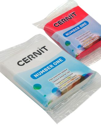 Набор пластики полимерной запекаемой 'Cernit № 1' 56-62 гр. 2 шт, 027 белый/400 красный арт. АРС-23721-1-АРС0001229927 Набор пластики полимерной запекаемой 'Cernit № 1' 56-62 гр. 2 шт, 027 белый/400 красный арт. АРС-23721-1-АРС0001229927