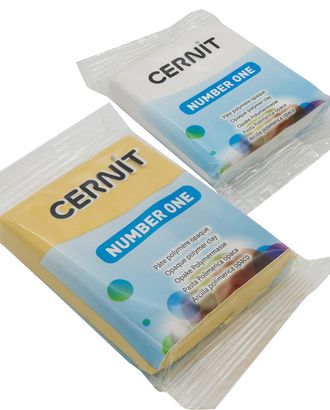 Набор пластики полимерной запекаемой 'Cernit № 1' 56-62 гр. 2 шт, 027 белый/739 кекс арт. АРС-23724-1-АРС0001229938 Набор пластики полимерной запекаемой 'Cernit № 1' 56-62 гр. 2 шт, 027 белый/739 кекс арт. АРС-23724-1-АРС0001229938
